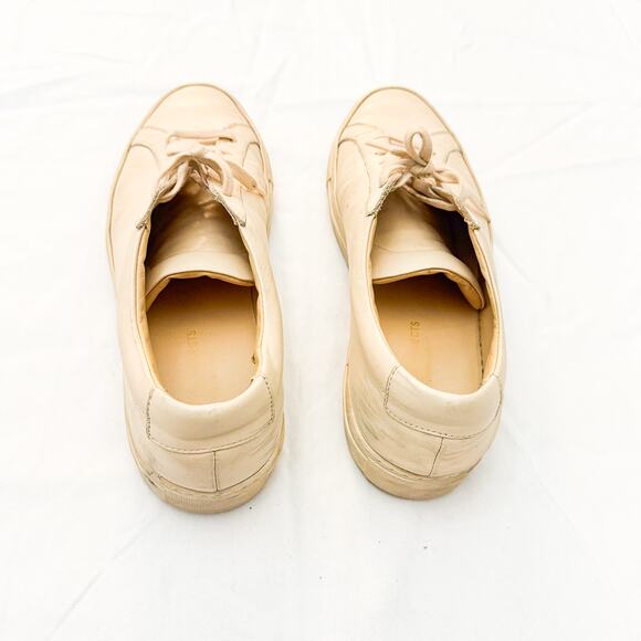 Common Projects Men's Achilles Leather Cream Low Top Sneaker Size 11.5 - Picture 2 of 6